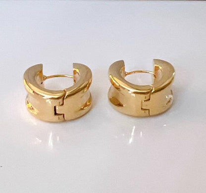 K18YG ピアス フープピアス リングピアス イエローゴールド YG 中空 18K 丸 ラウンド イタリアンジュエリー 大ぶり ボリューム 中空ピアス - Jewelry Hills Tokyo