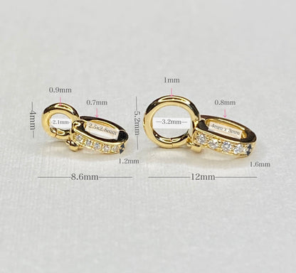 【L鏡面】K18YG WG PG バチカン パーツ チャーム留め 18K チェーンパーツ ペンダントパーツ クラスプ ロック付き 爪ロック 18金 YG マルチバチカン - Jewelry Hills Tokyo
