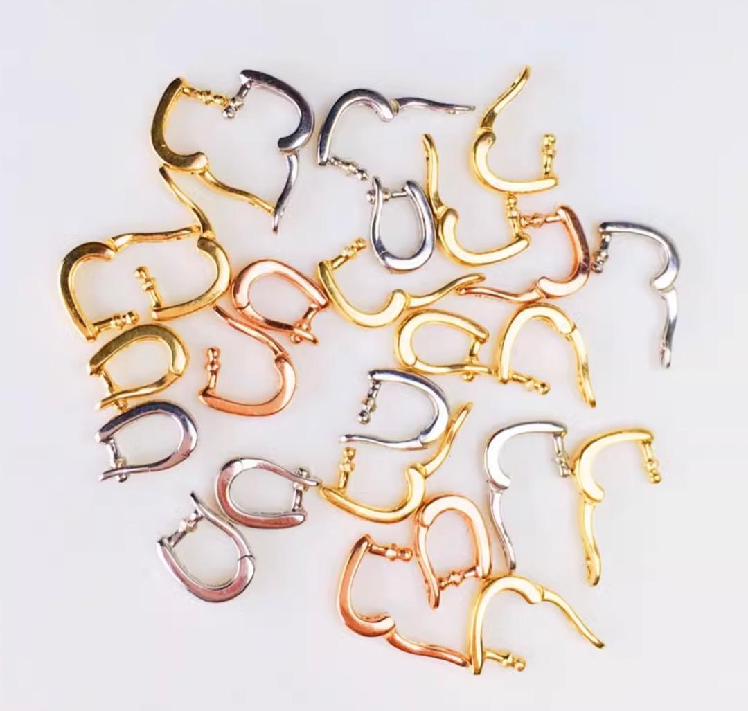 K18YG WG バチカン パーツ ダイヤモンド チャームホルダー 18K ペンダントパーツ ネックレスパーツ ホースシュー 馬モチーフ