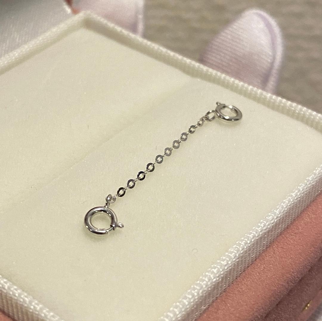 K18YG WG PG あずきチェーン 1.1mm~ 引き輪 ヒキワ パーツ 18K チェーンパーツ アジャスターチェーン イエローゴールド ホワイトゴールド