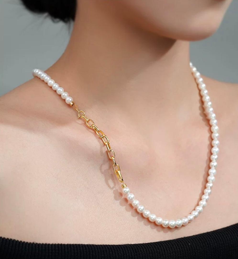 K18YG オーバルチェーン 5cm 貴金属パーツ アジャスター 18K ジョイントパーツ オーバルリンク 楕円あずきチェーン
