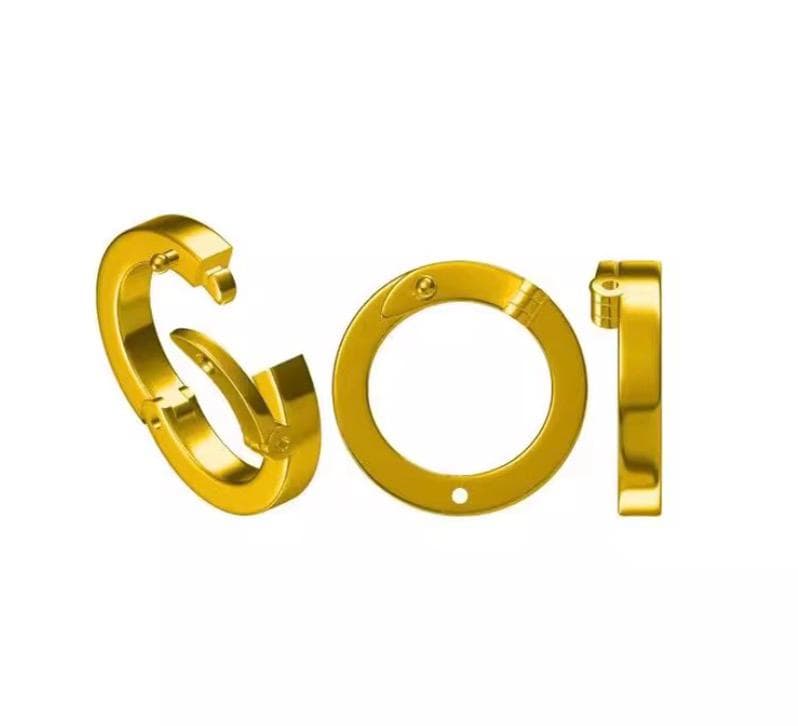 K18YG WG PG ロック付き バチカン 爪ロック 18K ラウンド チェーンパーツ 安全ロック コネクター クリッカー