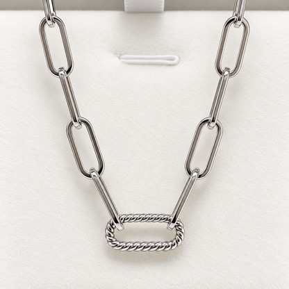 [Thickness: Approximately 4.56mm] 18K Yellow Gold 18K Chain Necklace, Leon Chain, Design Chain, Cable Chain, Pendant Chain