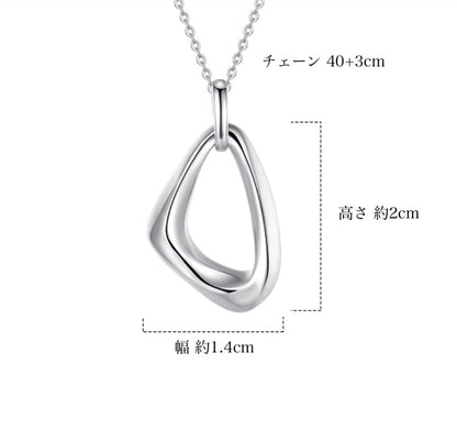 PT950 プラチナ ペンダント ネックレス 日常使い ワンポイント シンプル トライアングル 三角形 - Jewelry Hills Tokyo