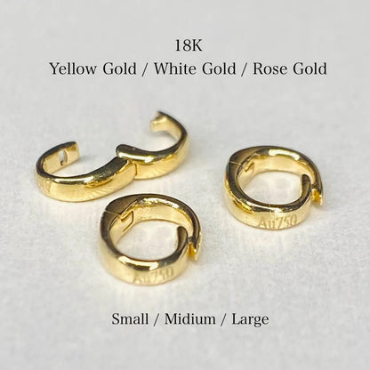 【S•M•L】18金 バチカン パーツ YG WG PG クリッカー オーバル 18K イエローゴールド ホワイトゴールド ピンクゴールド 繋ぎ K18 - Jewelry Hills Tokyo